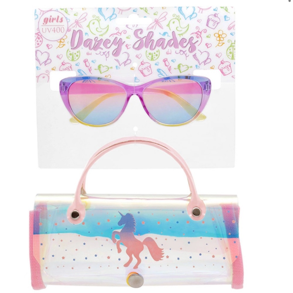 Dazey Shades Girls Sunglasses with Unicorn Case